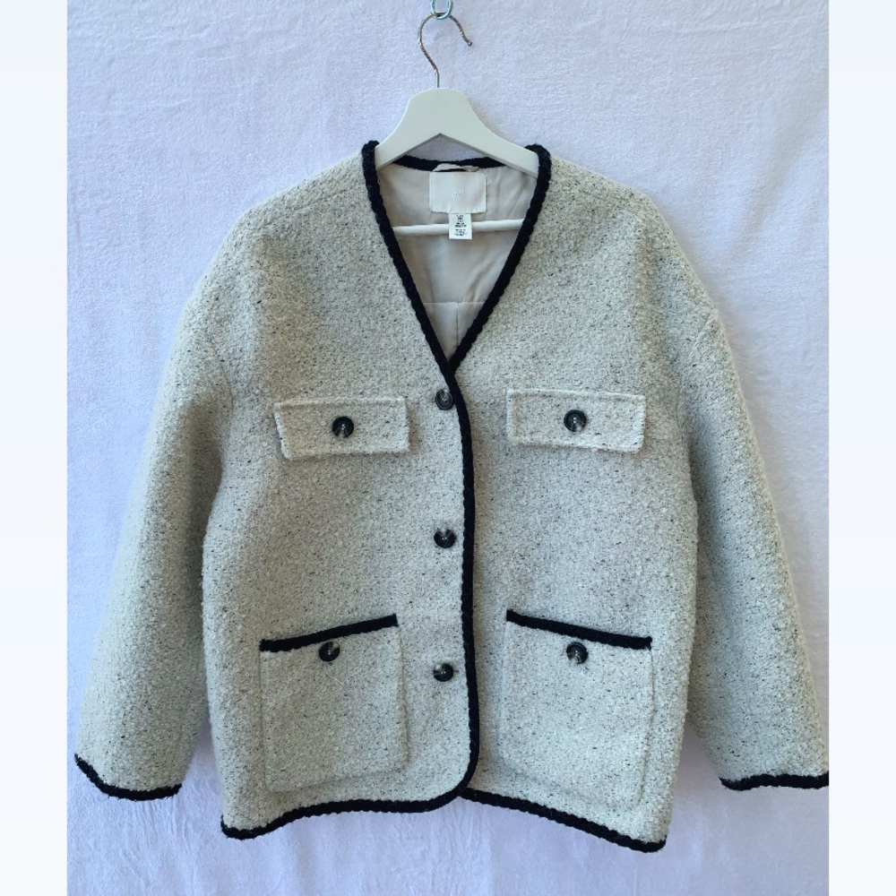H&M V- Neck Boucle Jacket - Picture 5 of 10